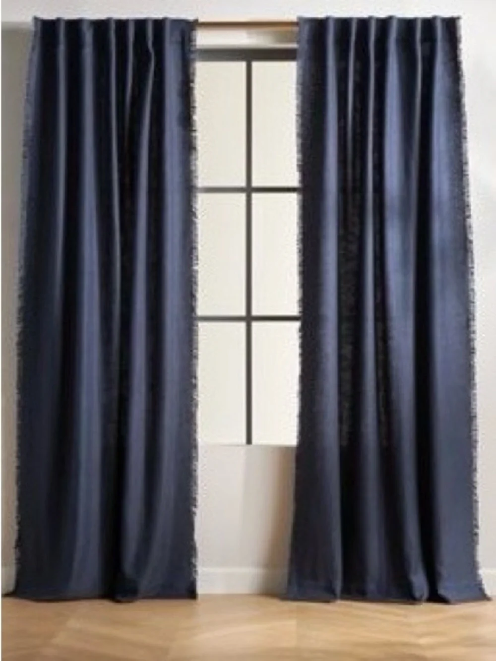 Anthropologie Luxe Linen Blend Woven Curtains, 96” X 50”, Set of 2